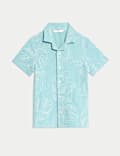 Pure Cotton Leaf Embroidered Shirt (2-8 Yrs)