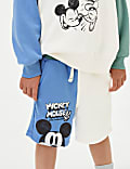 Katoenrijke korte broek met Mickey™-motief (2-8 jaar)