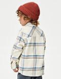 2pc Pure Cotton Checked Shirt & T-Shirt Set (2-8 Yrs)