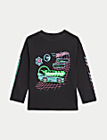 Hot Wheels T-Shirt aus reiner Baumwolle (2–8 Jahre)