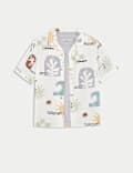 2pc Pure Cotton Abstract Shirt & T-Shirt Set (2-8 Yrs)