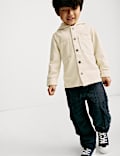 Denim Hooded Shacket (2-8 Yrs)