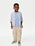 Cotton Rich Roll Sleeve Grandad Shirt (2-8 Yrs)