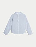 Cotton Rich Roll Sleeve Grandad Shirt (2-8 Yrs)