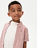 Conjunto 100% algodón con camisa Oxford y camiseta (2-8&nbsp;años)