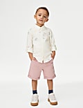 Pure Cotton Fish Embroidered Oxford Shirt (1-8 Yrs)