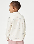 Pure Cotton Fish Embroidered Oxford Shirt (1-8 Yrs)