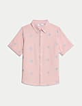 Pure Cotton Turtle Embroidered Oxford Shirt (1-8 Yrs)