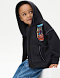 Sweat en coton à capuche et motif Spider-Man™ avec fermeture à glissière (du 2 au 8 ans)
