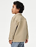 Pure Cotton Collared Jacket (2-16 Yrs)