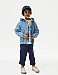 Denim jack met capuchon (2-8 jaar)