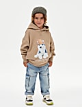 Bluza z kapturem z psem, mieszanka z przewagą bawełny (2–8&nbsp;lat)