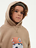 Cotton Rich Dog Hoodie (2-8 Yrs)