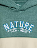 Cotton Rich Slogan Hoodie (2-8 Yrs)