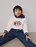 Sweat en coton à capuche à motif NYC (du 2&nbsp;au 16&nbsp;ans)