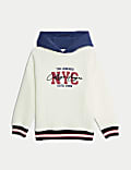 Sweat en coton à capuche à motif NYC (du 2&nbsp;au 16&nbsp;ans)