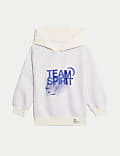Sweat en coton à capuche à motif Team Spirit (du 2&nbsp;au 16&nbsp;ans)