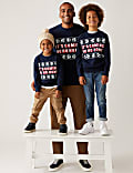 Mini Me Pure Cotton Football Christmas Jumper