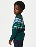 Dinosaur Fair Isle Jumper (2-8 Yrs)