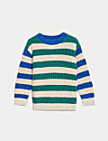 Jersey de punto 100% algodón de rayas (2-8&nbsp;años)