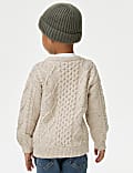 Cotton Rich Textured Jumper (1-8 Yrs)