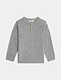 Pull en maille Henley (jusqu’au 8&nbsp;ans)