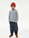 Cotton Blend Half Zip Knitted Jumper (2-8 Yrs)