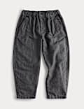 Pure Cotton Micro Check Trousers (2-8 Yrs)