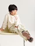 Cotton Rich Striped Trousers with Linen (2-8 Yrs)