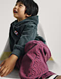 Gestreifte Jeans aus reinem Baumwolldenim mit ausgestelltem Bein (2&ndash;8 Jahre)