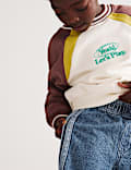 Wide Leg Pure Cotton Denim Joggers (2-8 Yrs)