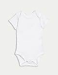 7pk Pure Cotton Short Sleeve Bodysuits (5lbs-3 Yrs)