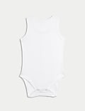 7pk Pure Cotton Sleeveless Bodysuits (5lbs-3 Yrs)