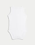 7pk Pure Cotton Sleeveless Bodysuits (5lbs-3 Yrs)