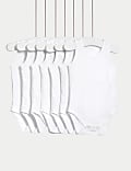 7pk Pure Cotton Sleeveless Bodysuits (5lbs-3 Yrs)