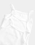 5 Pack Pure Cotton Strappy Bodysuits (6&frac12;lbs-3 Yrs)