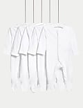 5pk Pure Cotton Sleepsuits (5lbs-3 Yrs)