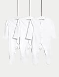 3pk Pure Cotton Sleepsuits (5lbs-3 Yrs)