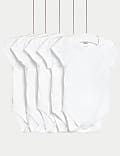 5pk Pure Cotton Pointelle Bodysuits (5lbs-3 Yrs)