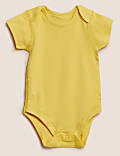 5pk Pure Cotton Ribbed Bodysuits (6½lbs - 3 Yrs)