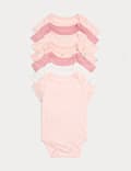 7er-Pack Bodys aus reiner Baumwolle mit Schleifendetail (0–3 J.)