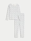 Adaptive Cotton-Rich Ditsy Floral Rib Pyjamas (1-16 Yrs)