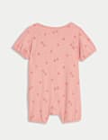 3pk Cotton Rich Rompers (0-1 Yrs)
