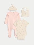 4pc Pure Cotton Peach Starter Set (7lbs-1 Yrs)