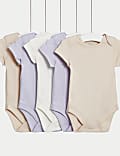 5er-Pack Bodys aus reiner Baumwolle mit Häschenmotiv (2,9 kg–3 J.)