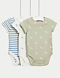 3er-Pack gemusterte Bodys aus reiner Baumwolle (3 kg – 3 J.)