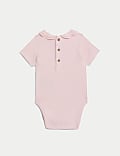 2pk Cotton Rich Frill Collar Bodysuits (6½lbs-3 Yrs)