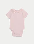 2pk Cotton Rich Frill Collar Bodysuits (6½lbs-3 Yrs)