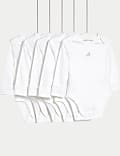 5pk Pure Cotton Animal Bodysuits (6½lbs-3 Yrs)