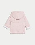 Pure Cotton Floral Hooded Jacket (7lbs-1 Yrs)